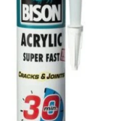 BISON Acrylic ultra rapid 30min, alb 300ml