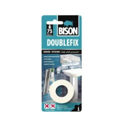BISON Double Fix banda dublu adeziva pentru interior 75kg/roll 1,5mx19mm BL