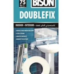 BISON Double Fix banda dublu adeziva pentru interior 75kg/roll 1,5mx19mm BL