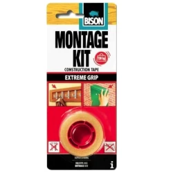 BISON Montagekit Tape - banda adeziva de montaj1,5m*19mm BL