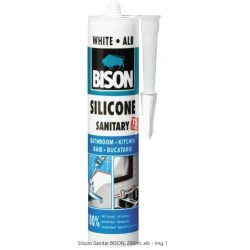 BISON Silicon Sanitar alb 280ml