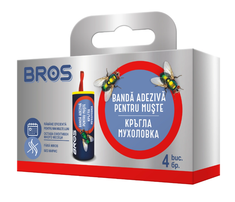 BROS - tantari si muste banda adeziva (tub) 4 buc/set
