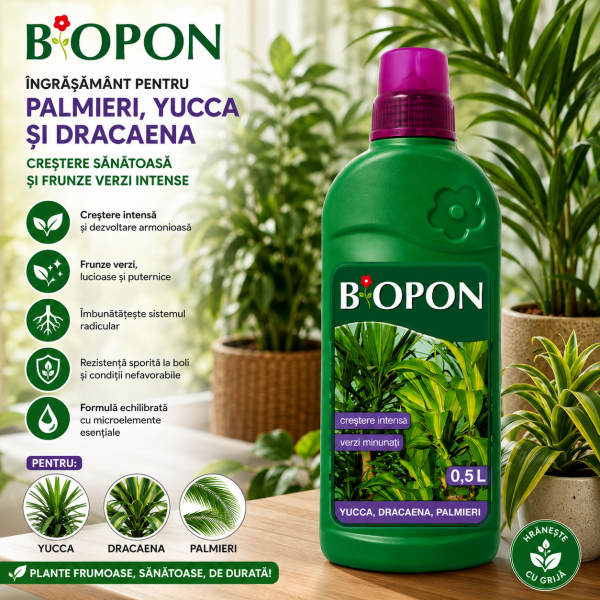 BIOPON ingras palmieri, yucca and dracaena 0,5 l