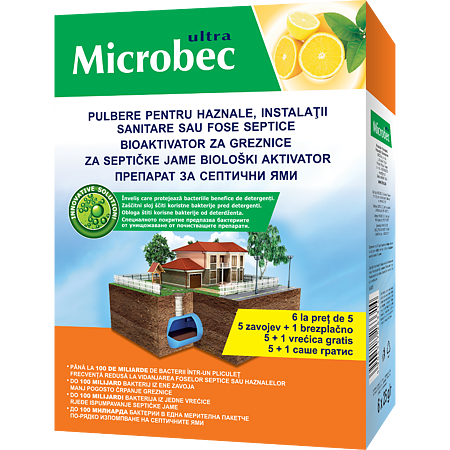 BROS - Microbec promo 6X25g instalatii sanitare,haznale,fose