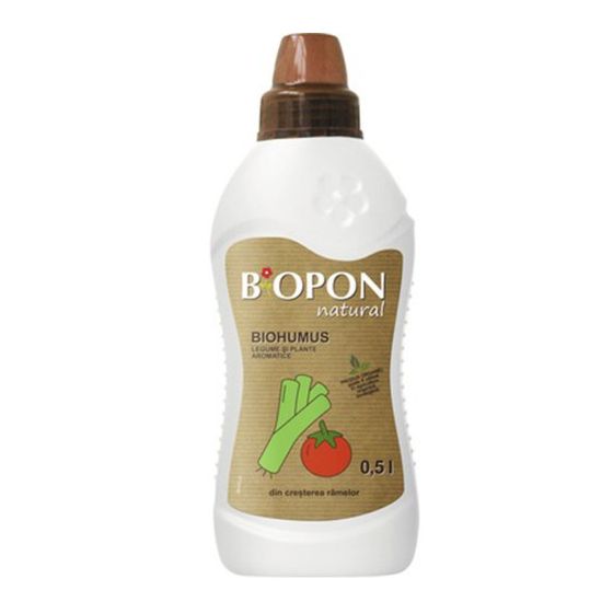 Biopon natural BioHumus legume/plante aromatice 0.5l