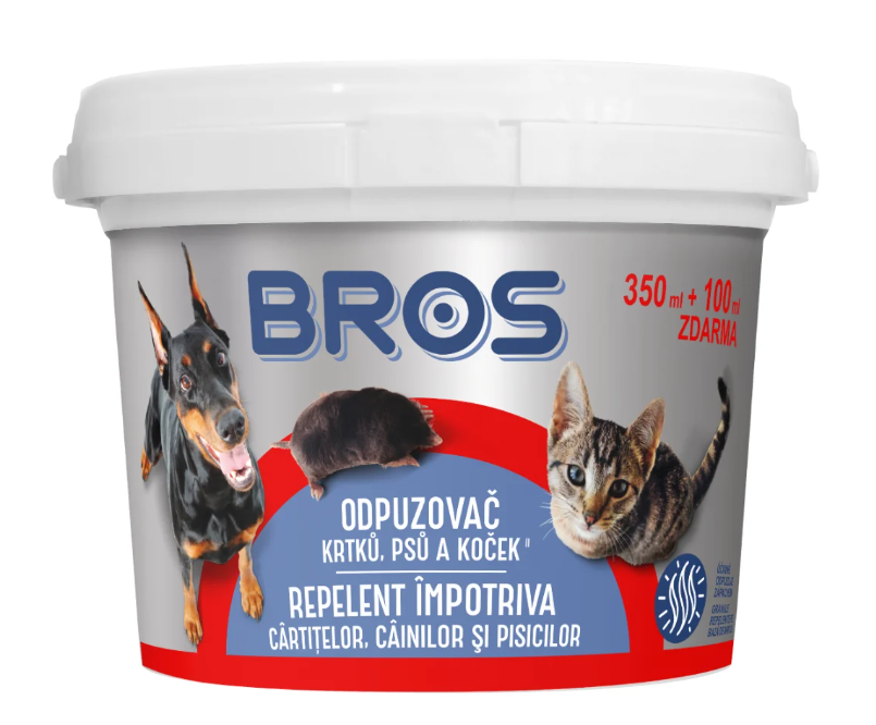 BROS - Caini si pisici repelent 350 ml + 100 ml extra