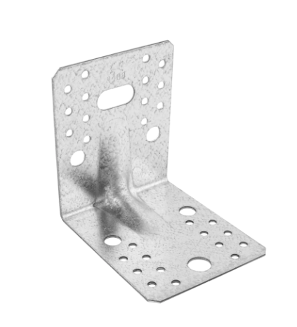 Coltar perforat ranforsat pentru lemn zincat 105x105x90x2,0 mm KPL2-4052 Domax