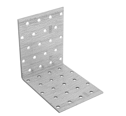 Coltar perforat pentru lemn zincat 100x100x80x2,0 mm KM12-4112 Domax