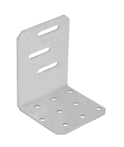 Coltar reglabil perforat pentru lemn zincat dreapta 60x80x60x2,0 mm KMR2-4232 Domax