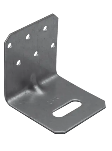 Coltar reglabil perforat pentru lemn zincat 60x60x60x2,0 mm KMRP1-4241 Domax