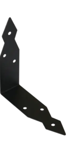 Coltar decorativ pentru lemn negru 146x146x40x1,5 mm OSK146-79982 Domax