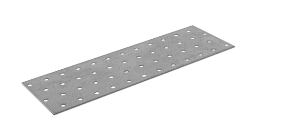 Placa perforata pentru lemn zincata 300x100x2,0 mm PP15-4415 Domax