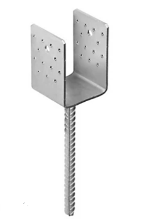 Suport stalp tip U clasic zincat 101x125x100x4,0 mm PSS100-4811 Domax