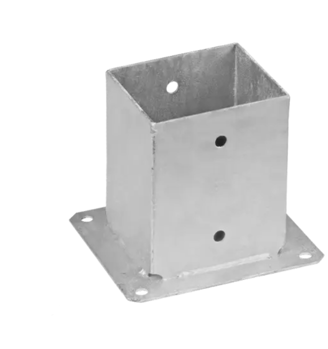 Suport stalp cu fixare in suruburi zincat 121x200x2 mm PSP120-4846 Domax