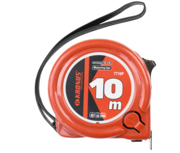 Ruleta profesionala KRONUS 10 m 25 mm
