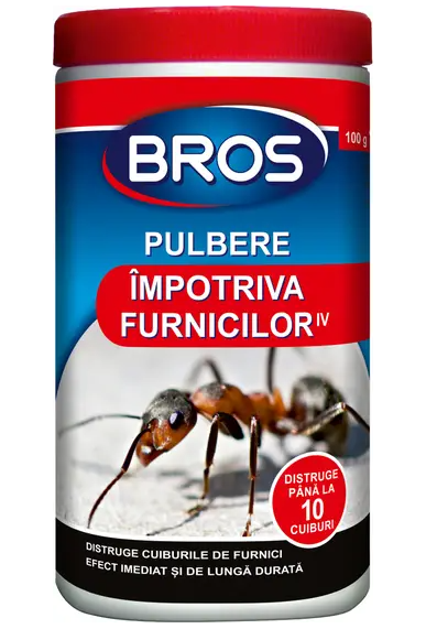 BROS - pulbere pentru furnici 100 g (cutie cu dozator)