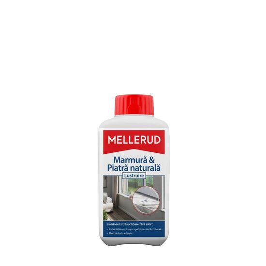 Solutie pentru marmura si piatra naturala MELLERUD Lustruire, 500 ml