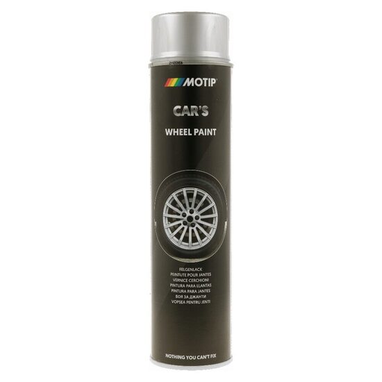 Vopsea spray pentru jenți MOTIP Car's, acrilică, argintiu, 600ml