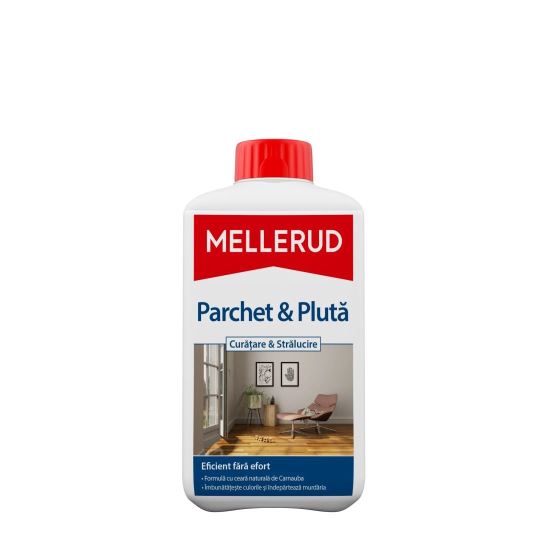 Soluție pentru curățarea și întreținerea parchetului și plutei MELLERUD, 1L