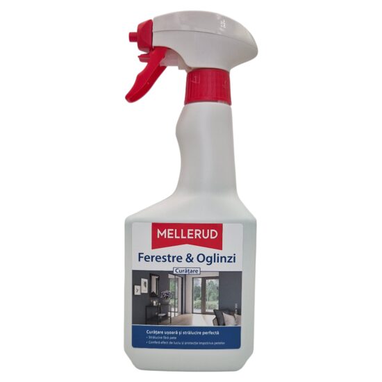 Soluție pentru curățarea ferestrelor și oglinzilor MELLERUD, 500ml