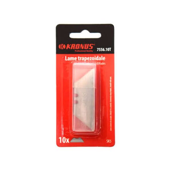Set 10 lame trapezoidale pentru cutter KRONUS 61 19 mm