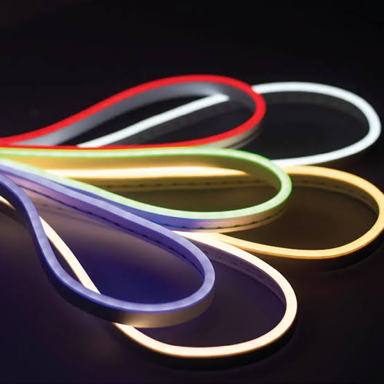 Set banda LED neon FSL RGBIC, 5 m, 24W, 24V, IP65, cu telecomanda si adaptor