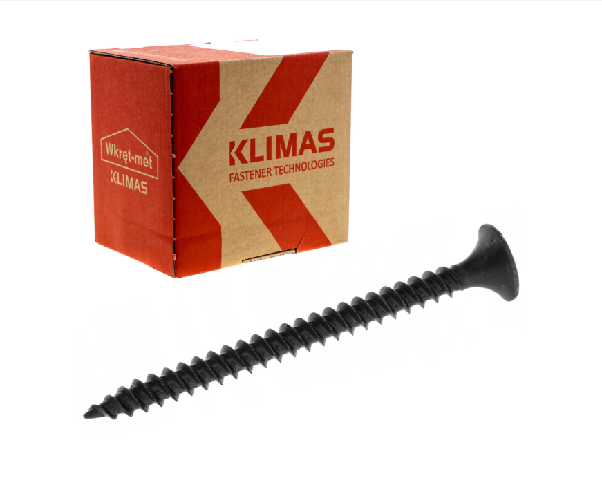 Surub autofiletant (negrese) pentru gips-carton pe profile metalice Wkret-met Klimas 4.2 70 mm, fosfatat