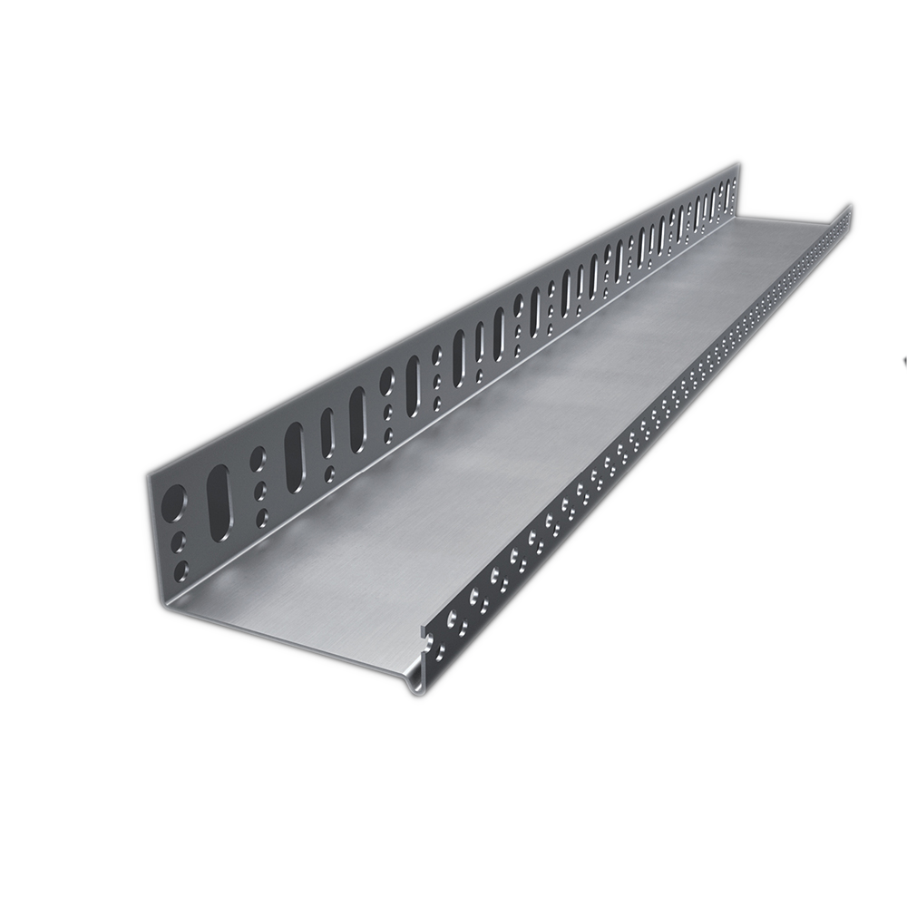 Profil de soclu din aluminiu pentru termosistem (izolatie) de 5 cm, lungime 2 m