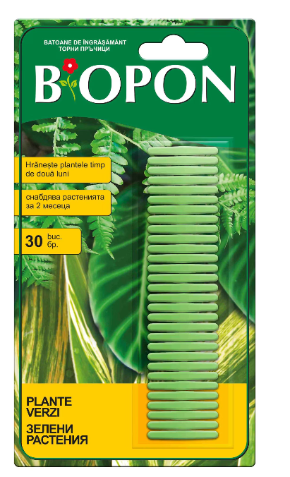 BIOPON ingrasamant plante verzi sticks 30 pcs