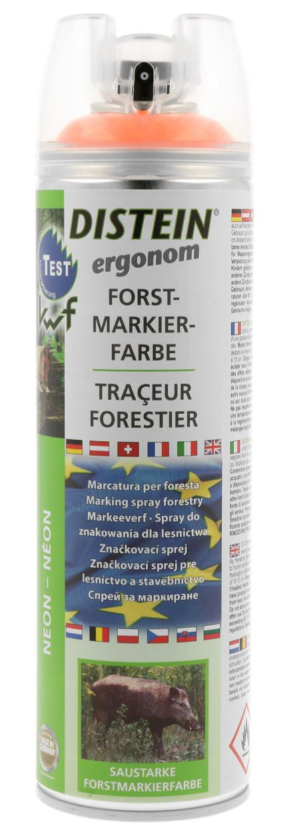 DISTEIN Spray marcaj forestier permanentportocaliu - 500ml