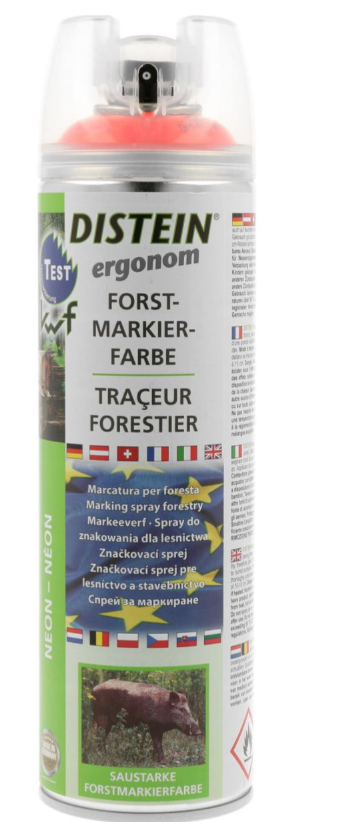 DISTEIN Spray marcaj forestier permanent rosu -500ml