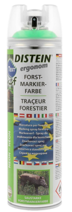 DISTEIN Spray marcaj forestier verde fluorescent-500ml
