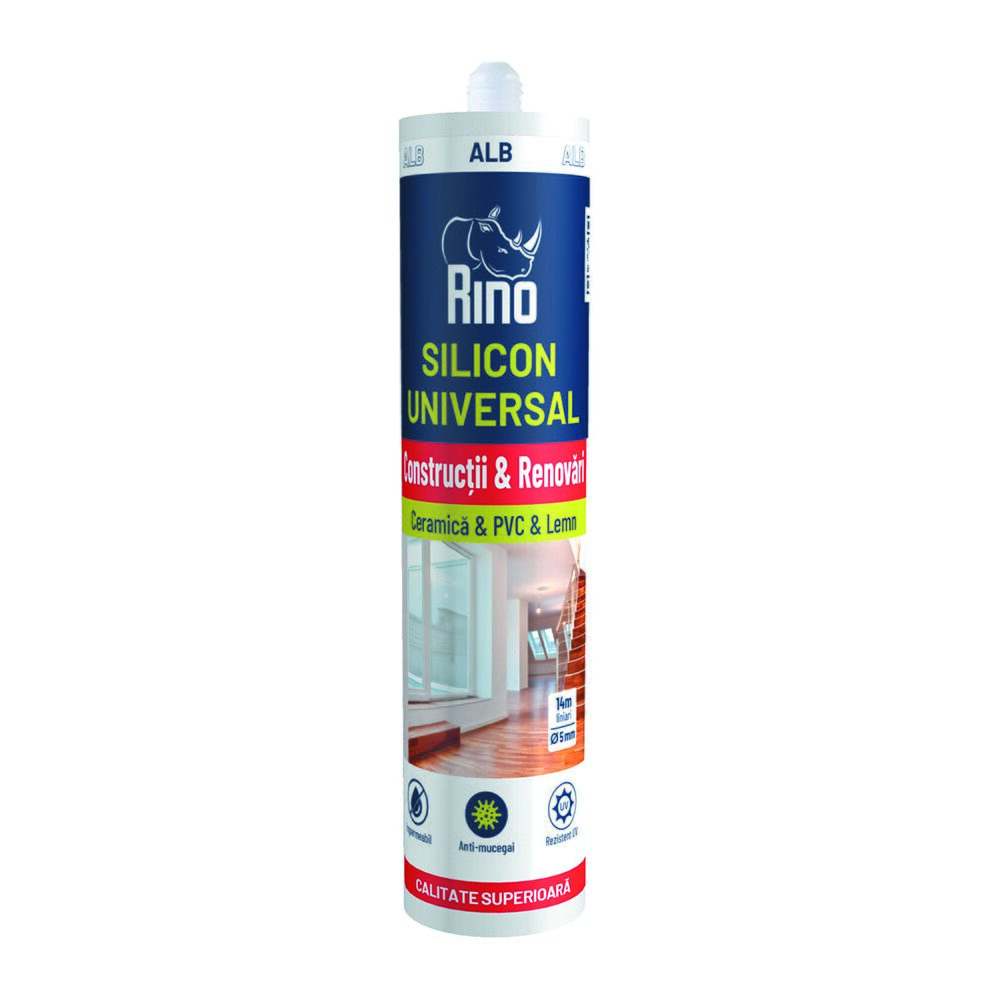 RINO Silicon universal alb 280ml H3780