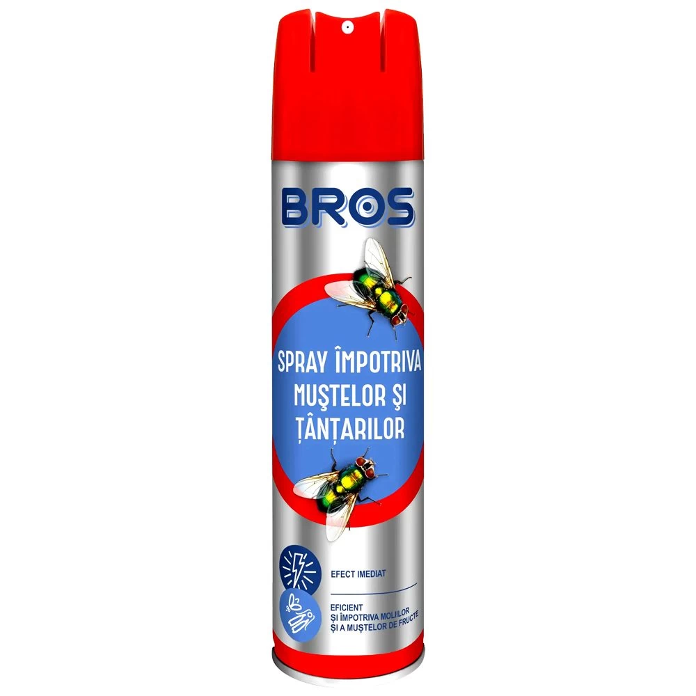 BROS - insecte zburatoare aerosol muste si tantari 520/400 ml