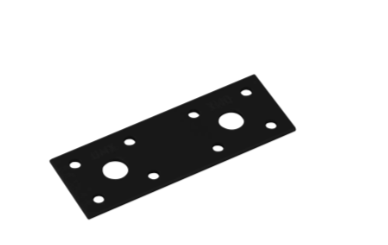 Conector plat tip C pentru lemn negru 100x35x2,5 mm LP1-44712 Domax