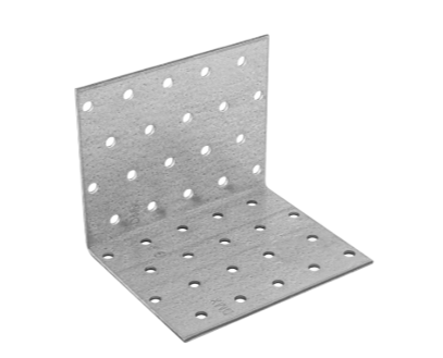 Coltar perforat pentru lemn zincat 80x80x100x2,0 mm KM10-4110 Domax