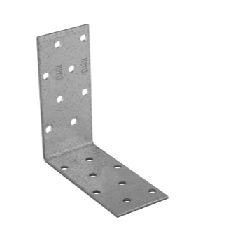 Coltar perforat pentru lemn zincat 90x90x40x2,0 mm KM16-4116 Domax