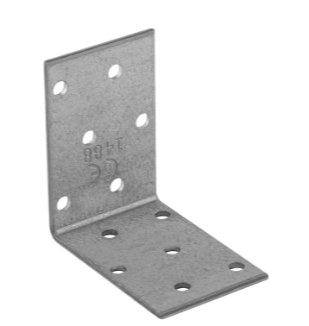 Coltar perforat pentru lemn zincat 60x60x40x2,0 mm KM3-4103 Domax