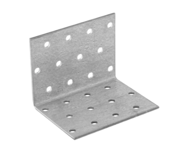 Coltar perforat pentru lemn zincat 60x60x80x2,0 mm KM5-4105 Domax