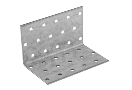 Coltar perforat pentru lemn zincat 60x60x100x2,0 mm KM6-4106 Domax
