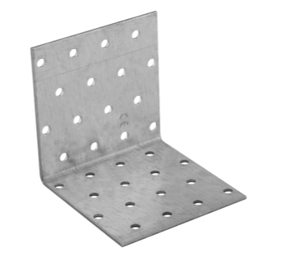 Coltar perforat pentru lemn zincat 80x80x80x2,0 mm KM9-4109 Domax