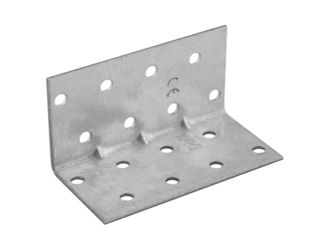 Coltar perforat ranforsat pentru lemn zincat 40x40x60x1,5 mm KMP2-4132 Domax