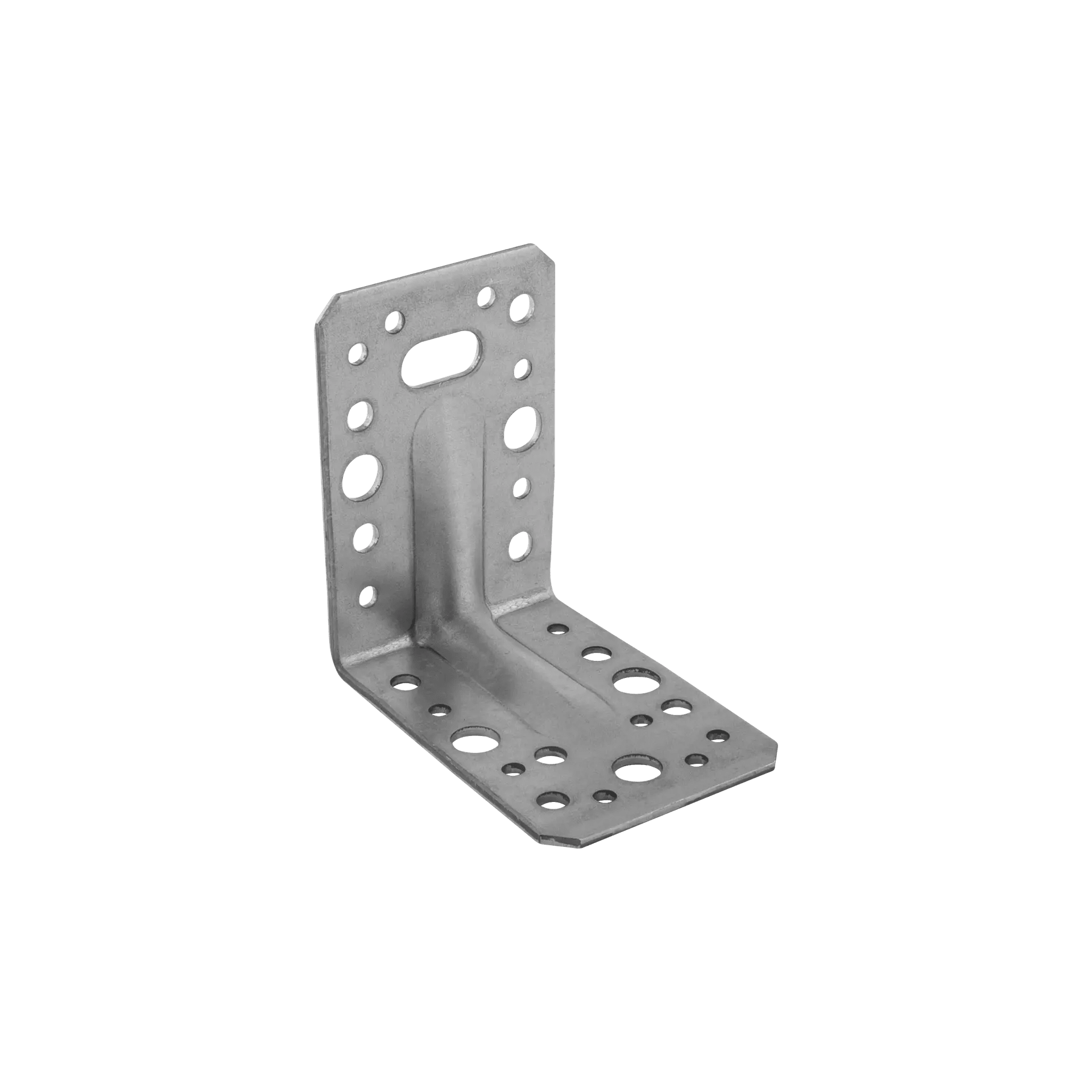 Coltar perforat ranforsat pentru lemn zincat 105x105x90x2,5 mm KP2-4022 Domax