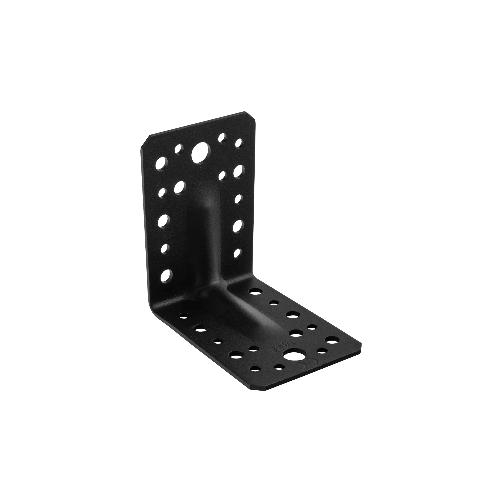 Coltar perforat ranforsat pentru lemn negru 90x90x65x2,5 mm KP1-402102 Domax