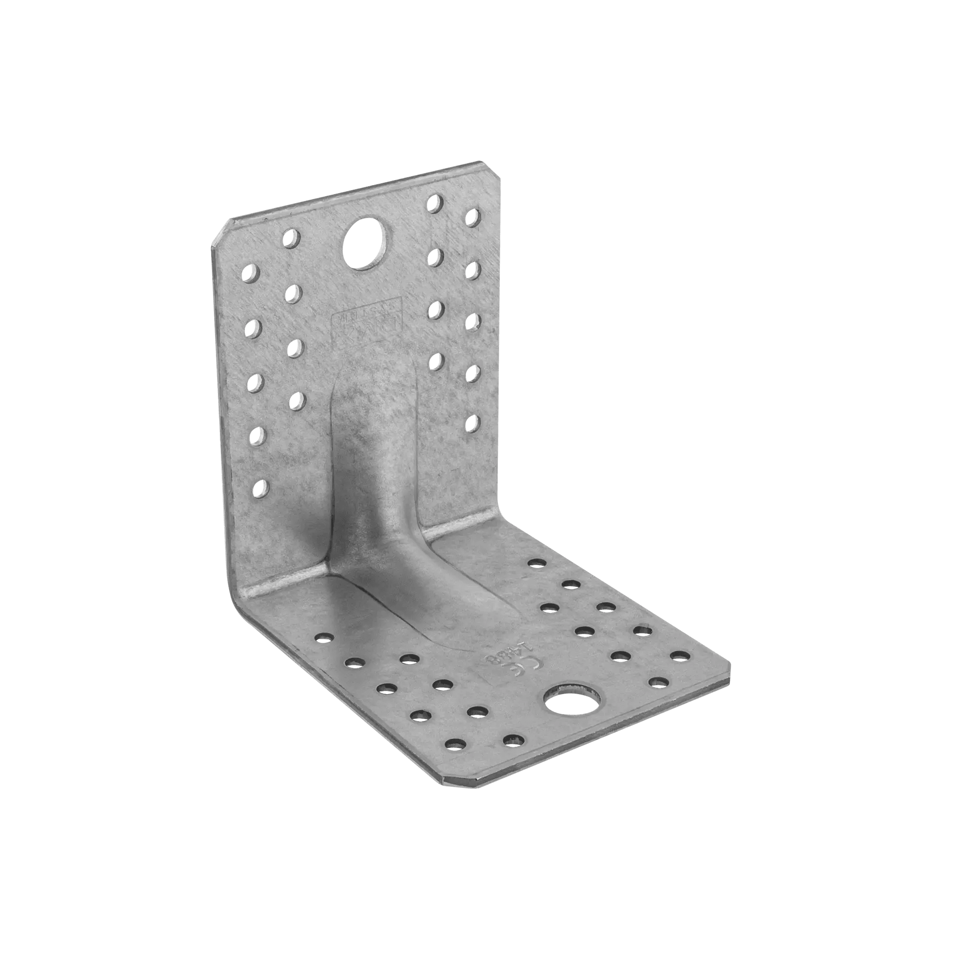 Coltar perforat ranforsat pentru lemn zincat 105x105x90x3,0 mm KP2-40223 Domax