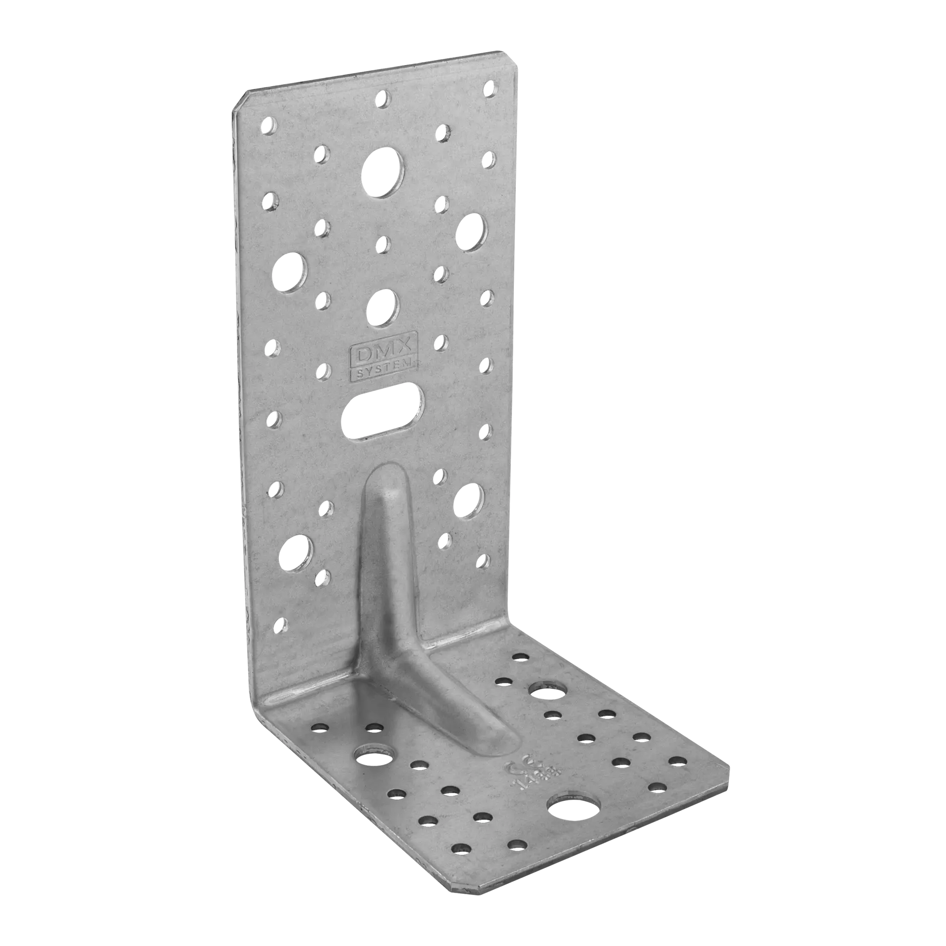 Coltar perforat ranforsat pentru lemn zincat 172x105x90x3 mm KP6-4026 Domax