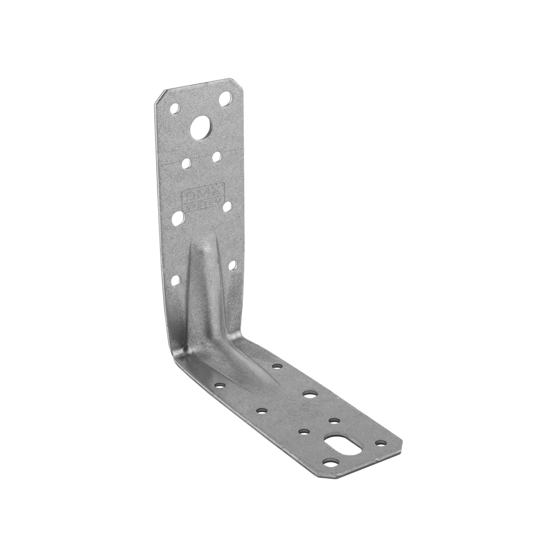 Coltar perforat ranforsat pentru lemn zincat 128,5x128,5x45x2,5 mm KP9-4029 Domax