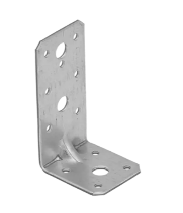 Coltar perforat ranforsat pentru lemn zincat 95x53x45x2,5 mm KPK11-40411 Domax