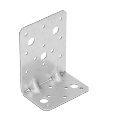 Coltar perforat ranforsat pentru lemn zincat 95x53x75x2,5 mm KPK12-40412 Domax