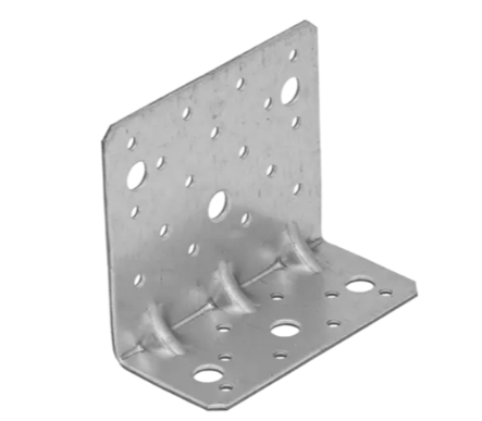 Coltar perforat ranforsat pentru lemn zincat 95x53x110x2,5 mm KPK13-40413 Domax